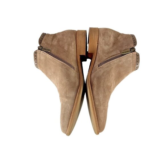 ITALEAU Miralda Beige Studded Waterproof Side Zip Ankle Booties EU 39 US 8.5 - Picture 9 of 14